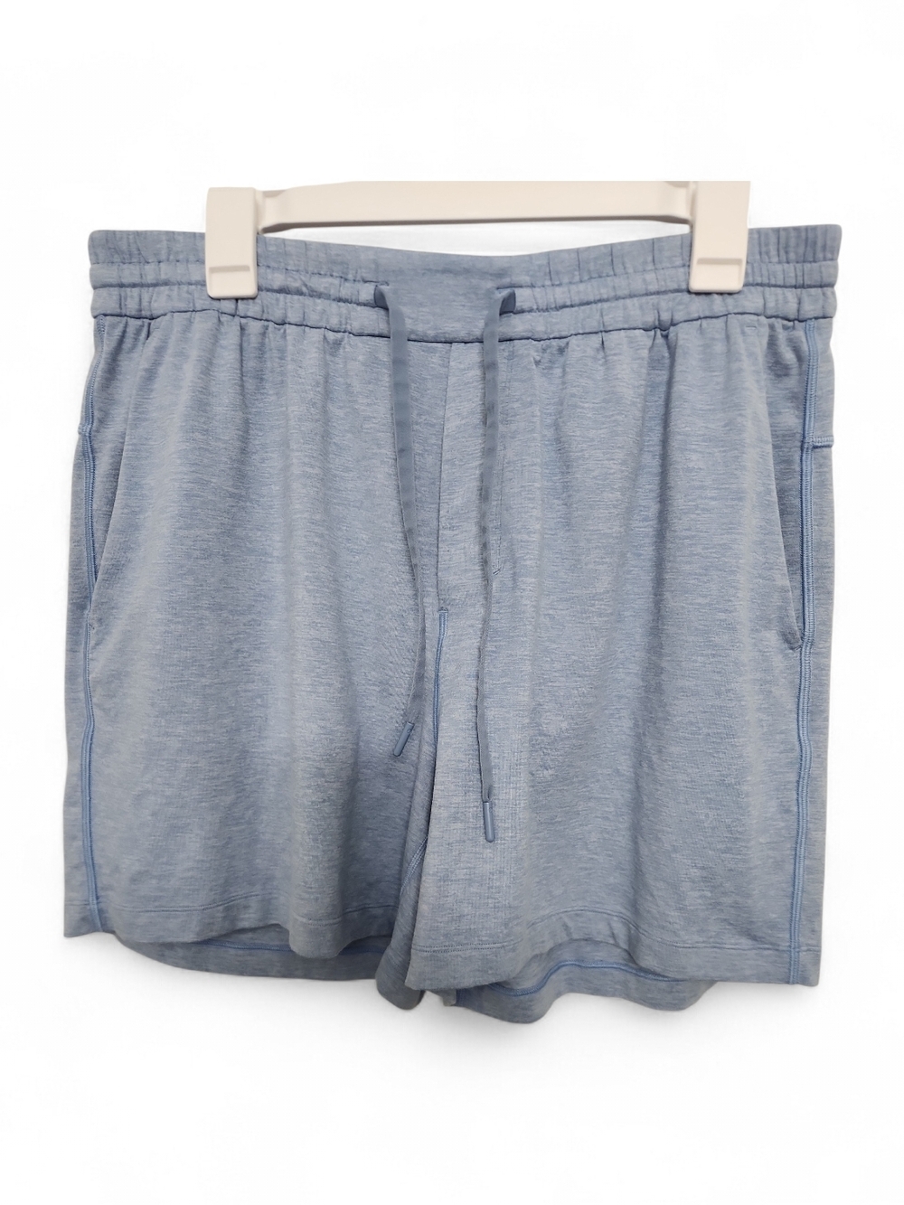 Lululemon Athletica Light Blue Heather Athletic Drawstring Shorts